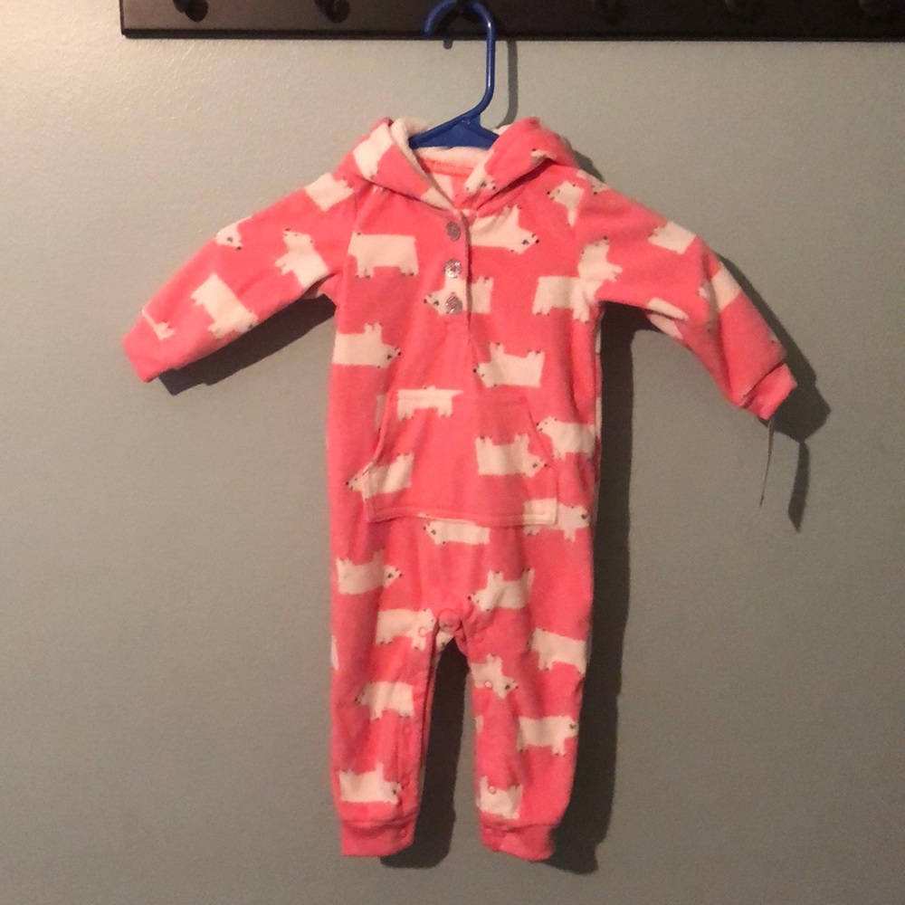 One piece fleece set